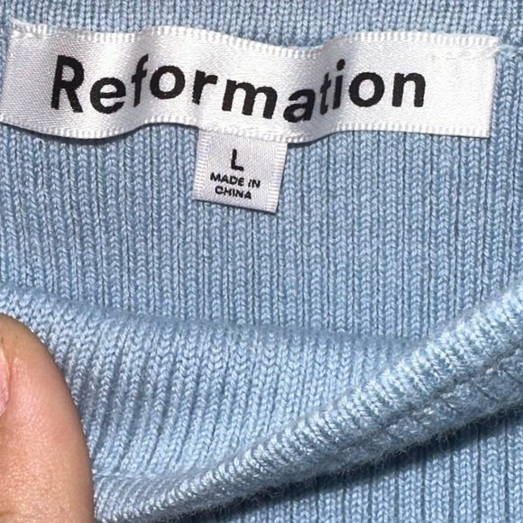 Reformation Marcel cotton ribbed mini - Picture 7 of 8
